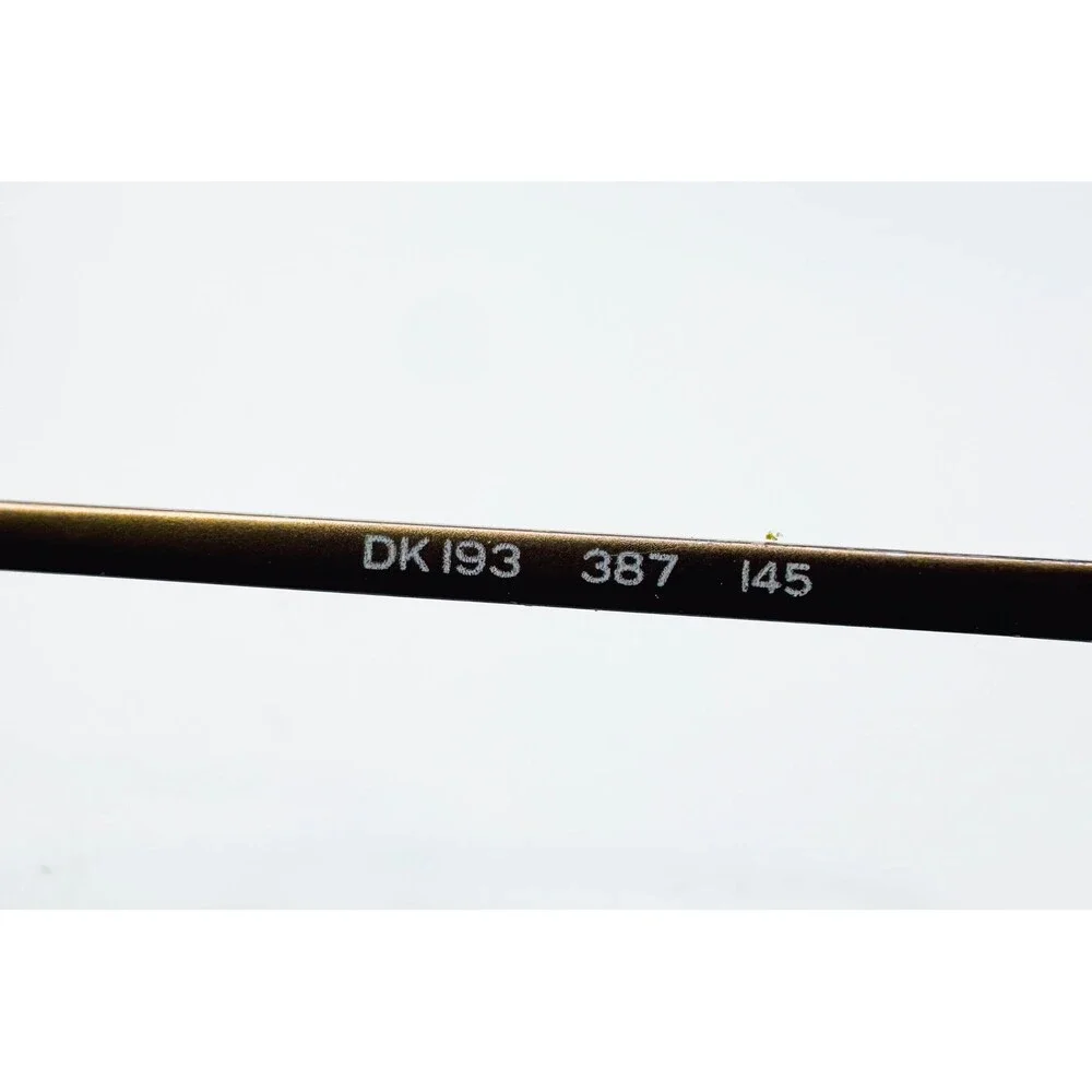 Donna Karan Eyeglasses Womens Brown Oval Metal DK193 387 49-18-145